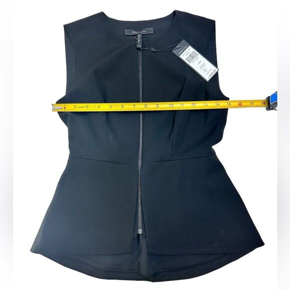 BCBGMaxAzria Abrielle Zip-Front Peplum Top SIZE XXS - Picture 7 of 14